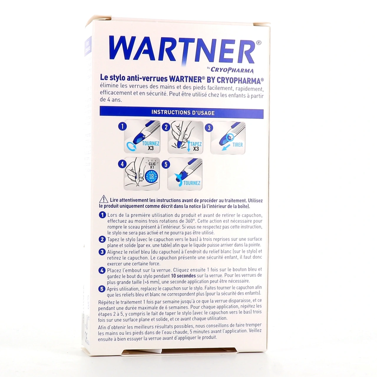Wartner Cryopharma Élimination des Verrues des Mains et des Pieds - Vue 2