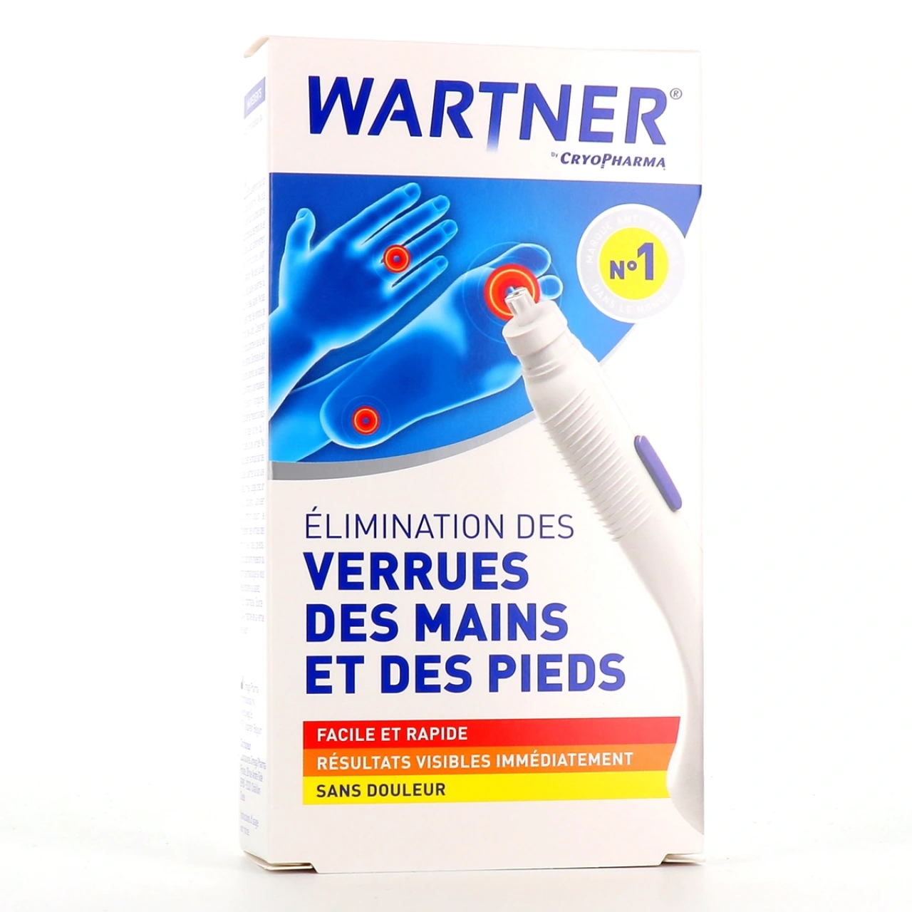 Wartner Cryopharma Élimination des Verrues des Mains et des Pieds - Omega Pharma