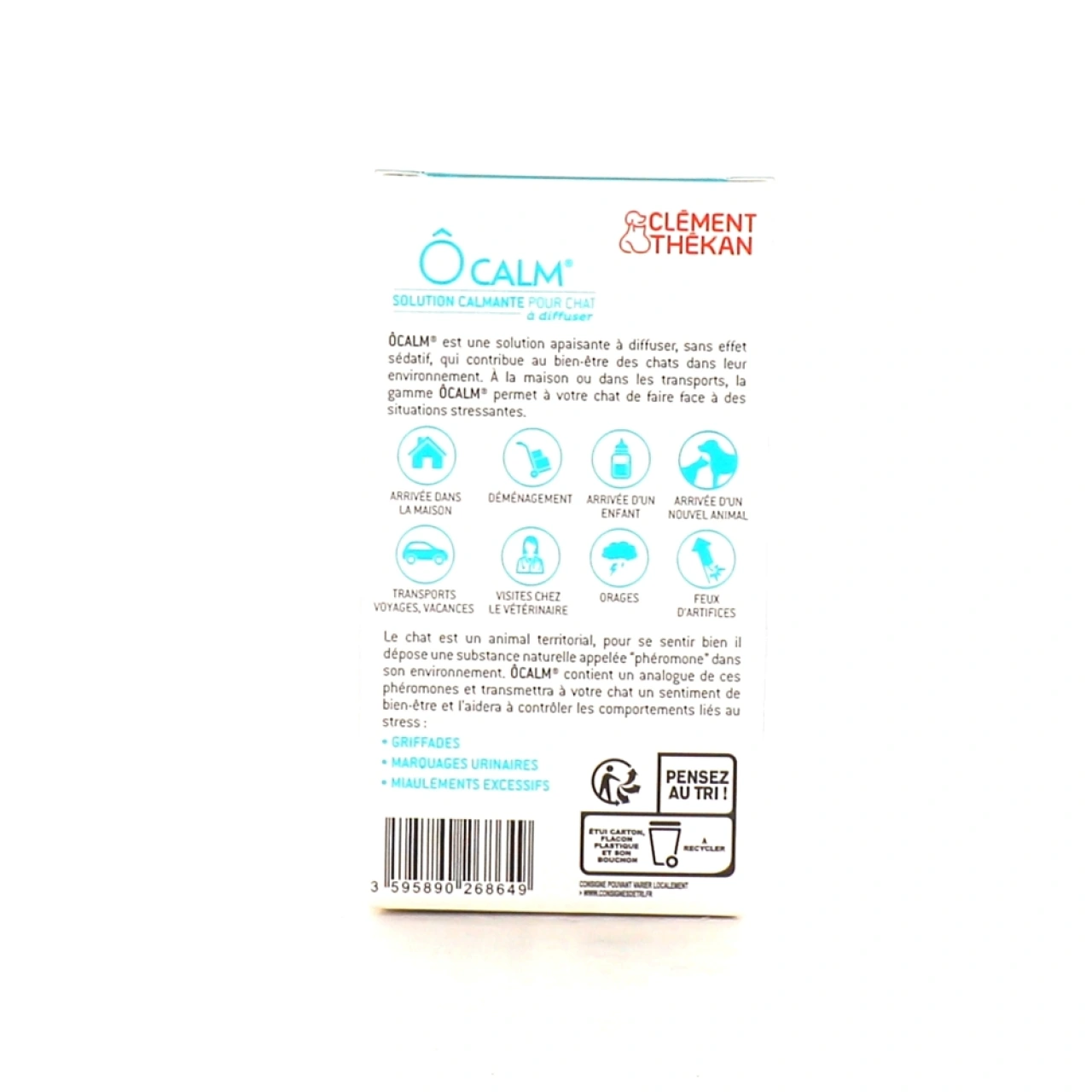 Clément Thékan Ôcalm Solution Calmante pour Chat - Vue 4