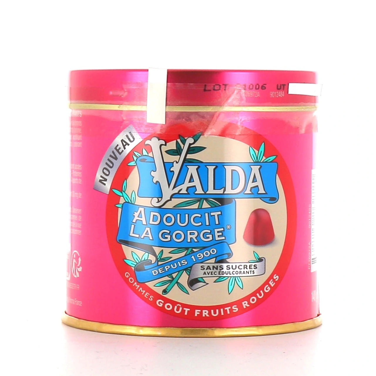 Valda Gommes à mâcher sans sucres Fruits Rouges - Valda