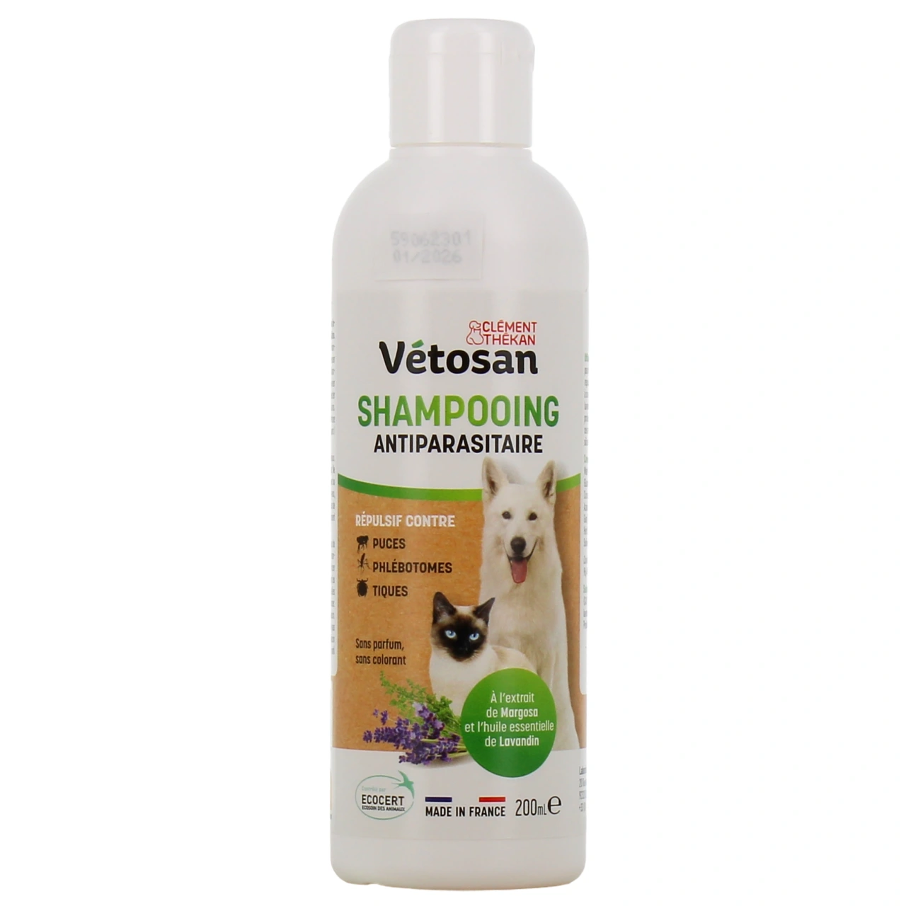 Clément Thékan Vétosan Shampooing Antiparasitaire - Vue 2