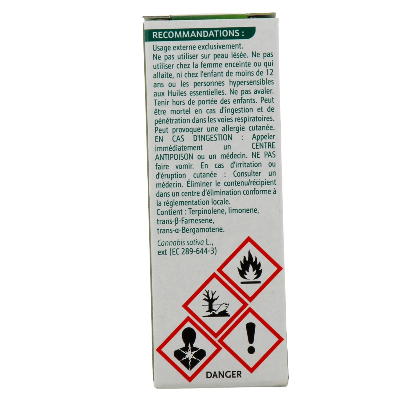 Phytosun Arôms Huile Essentielle de Chanvre Bio - Vue 3