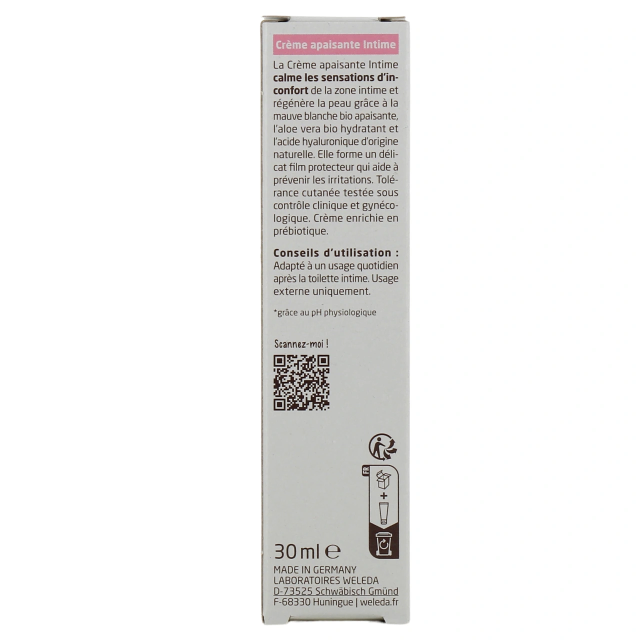 Weleda Crème Apaisante Intime Bio - Vue 3