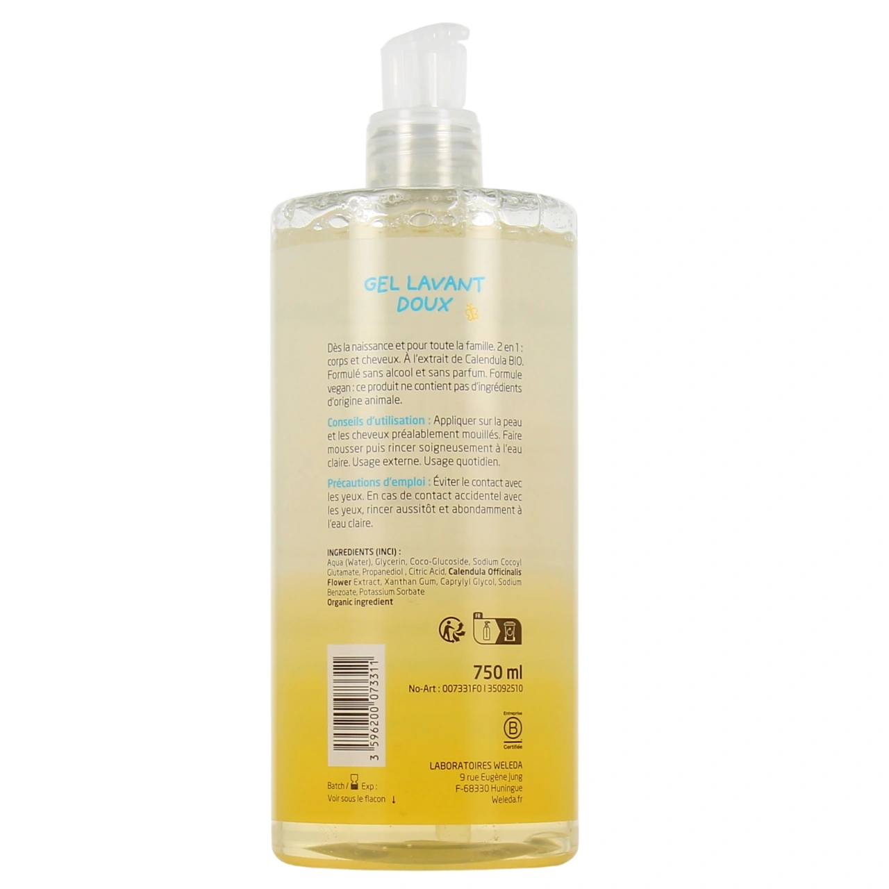 Weleda Bébé Gel Lavant Doux Sans Parfum - Vue 6
