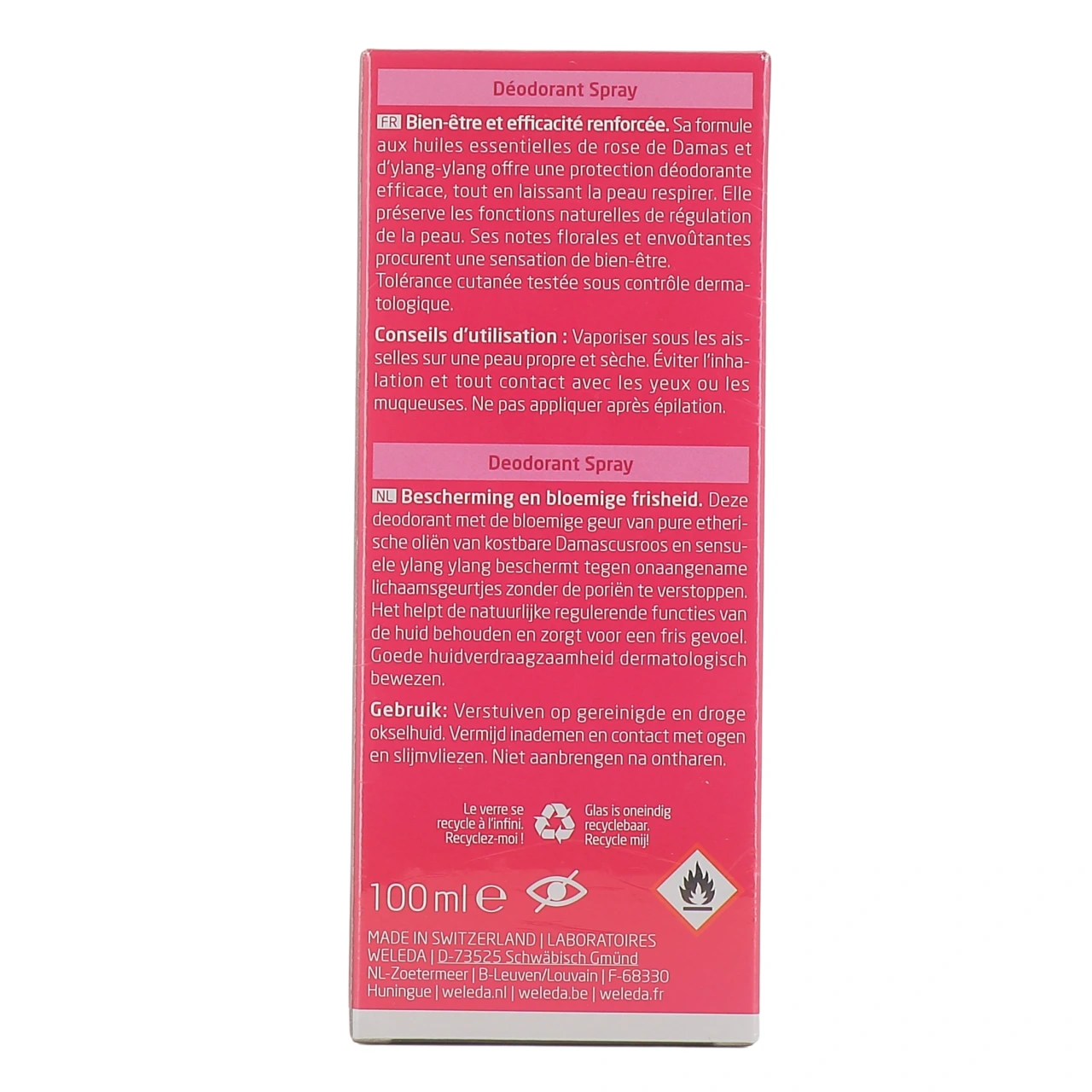 Weleda Déodorant Spray 24h Rose Musquée - Vue 6