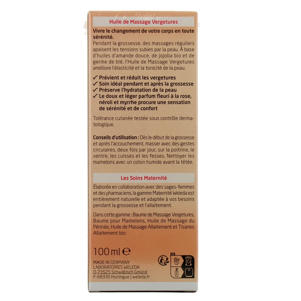Weleda Maternité Huile de Massage Vergetures Bio - Vue 5