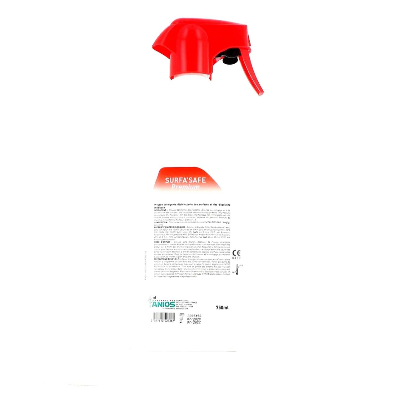 Anios Spray Détergent Désinfectant Surfa´Safe Premium - Vue 2