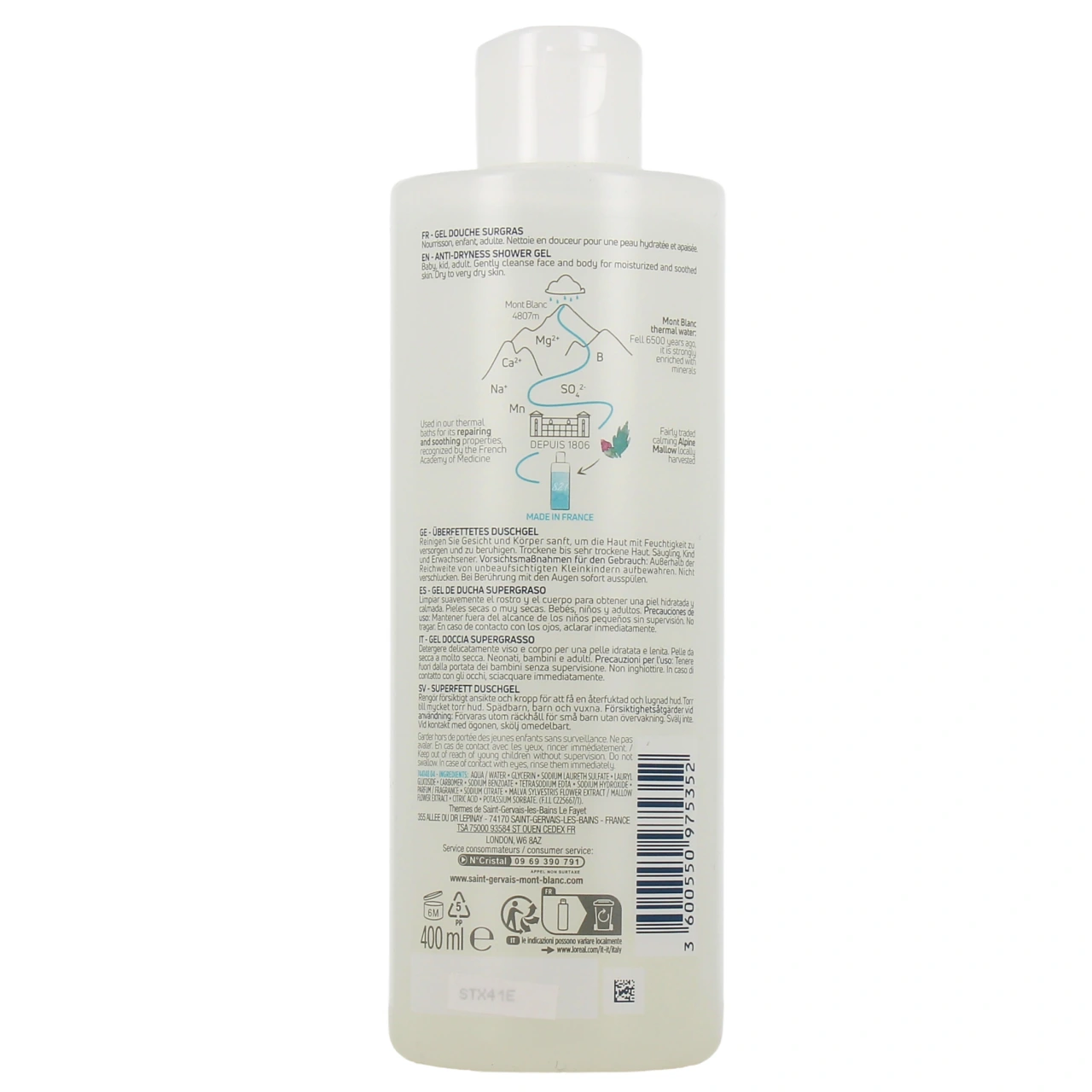 Saint-Gervais Mont Blanc Gel Douche Surgras - Vue 3