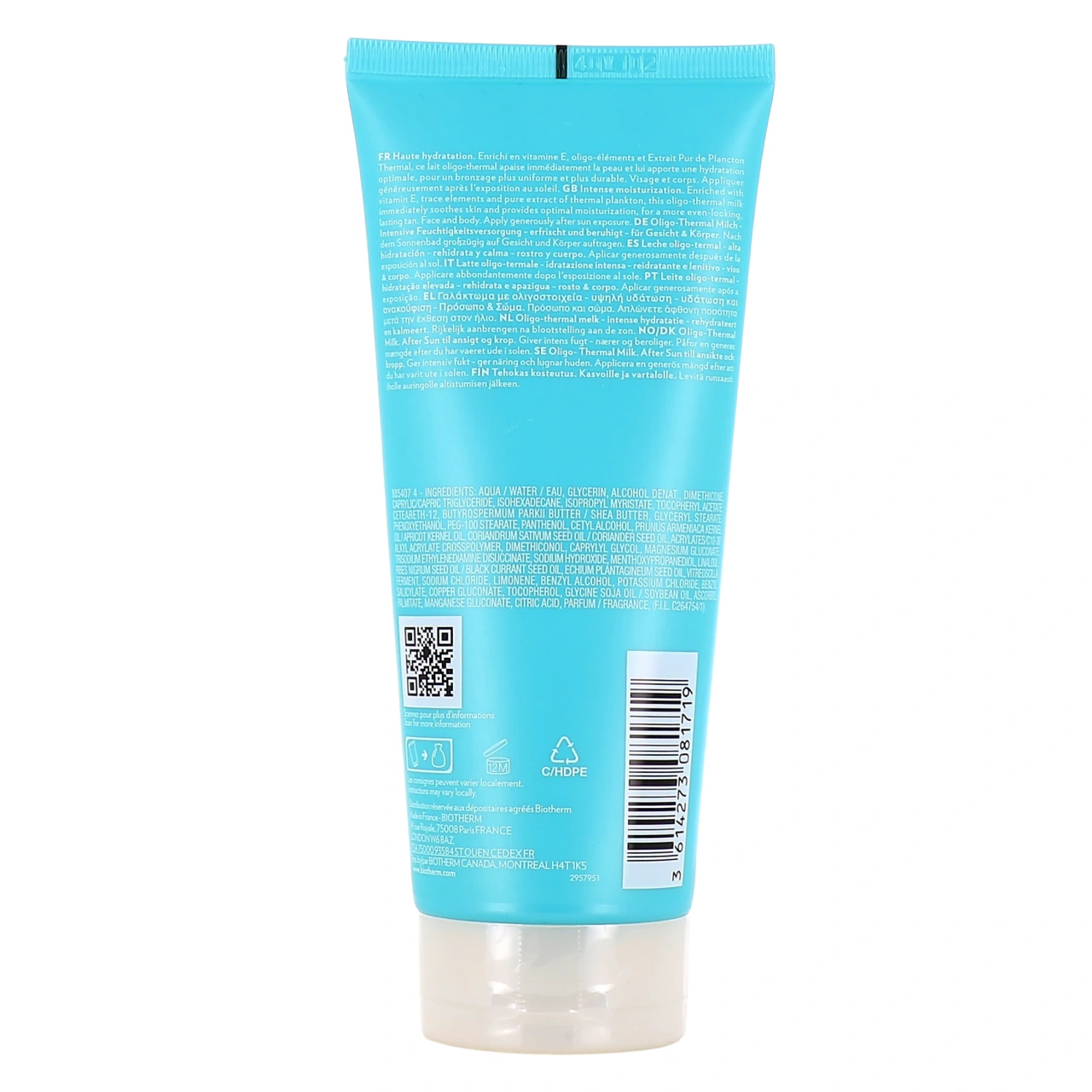 Biotherm After Sun Lait Oligo-Thermal Visage & Corps - Vue 3