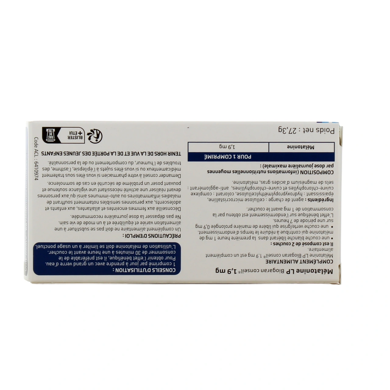 Biogaran Mélatonine LP - Vue 6