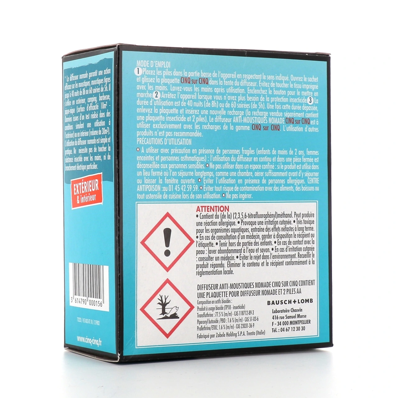 Cinq sur Cinq Diffuseur anti-moustiques nomade - Vue 2