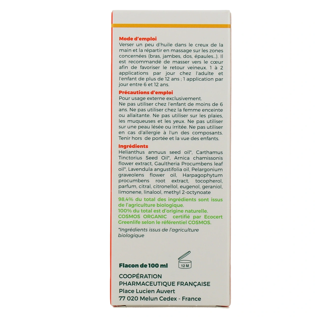 Arnican Huile de massage - Vue 3