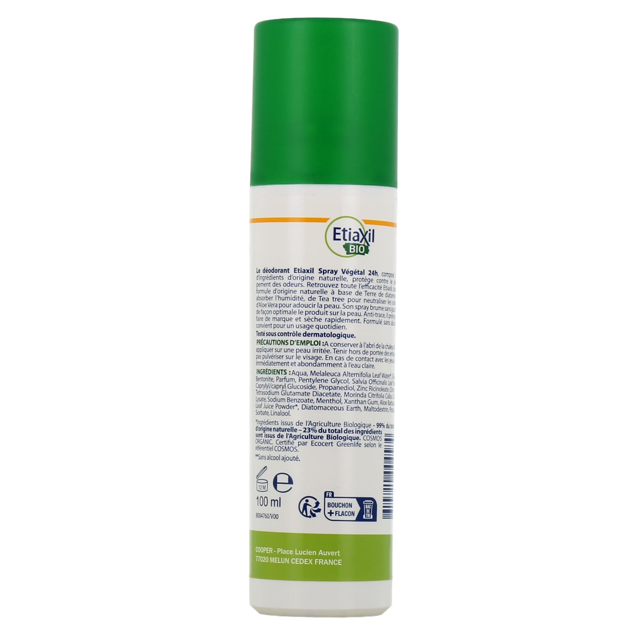 Etiaxil Bio Déodorant Spray Végétal 24h - Vue 3
