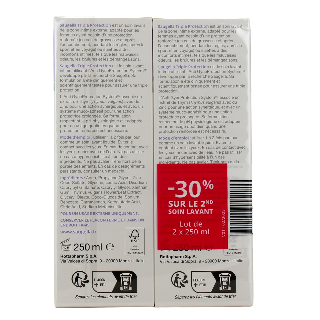 Saugella Expert Soin Lavant Intime Triple Protection - Vue 6