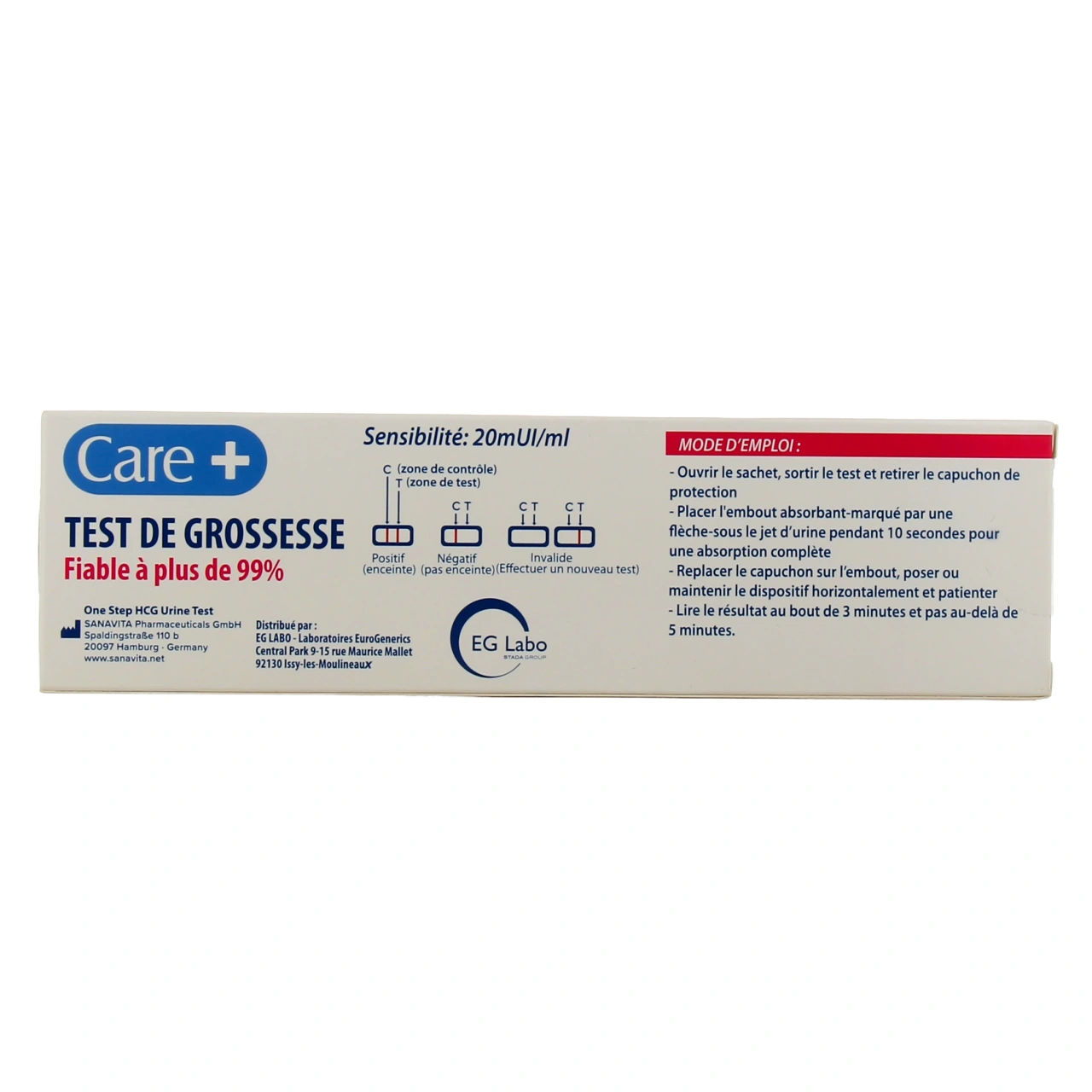 EG Labo Care+ Test de Grossesse - Vue 3