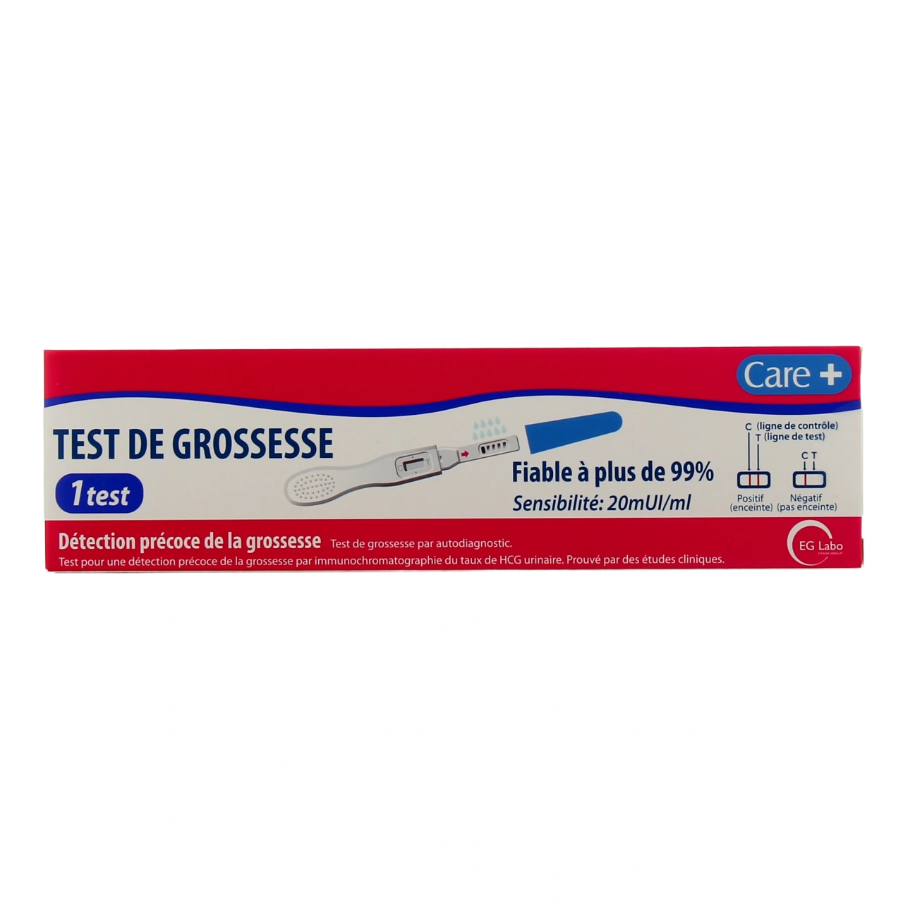 EG Labo Care+ Test de Grossesse - Vue 2
