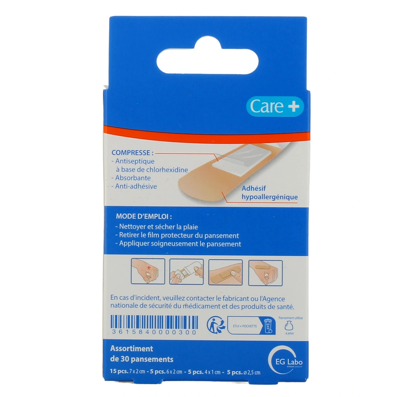 Care+ Pansement Antiseptique - Vue 3