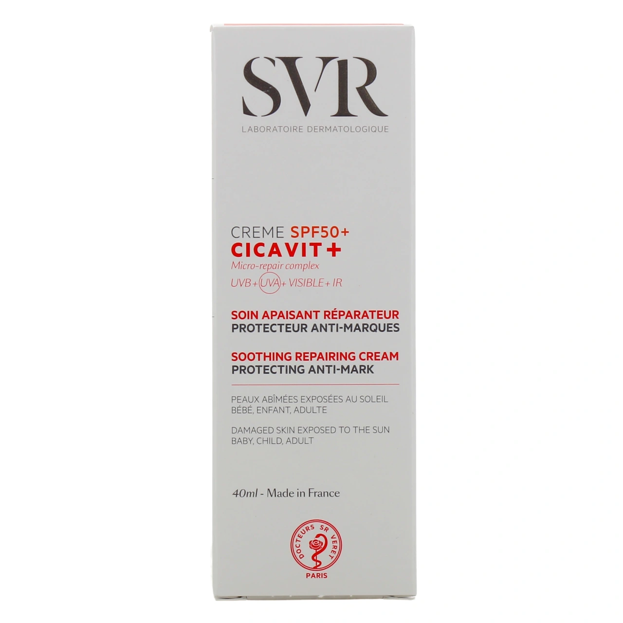SVR Cicavit+ Crème réparatrice SPF50+ - Vue 2