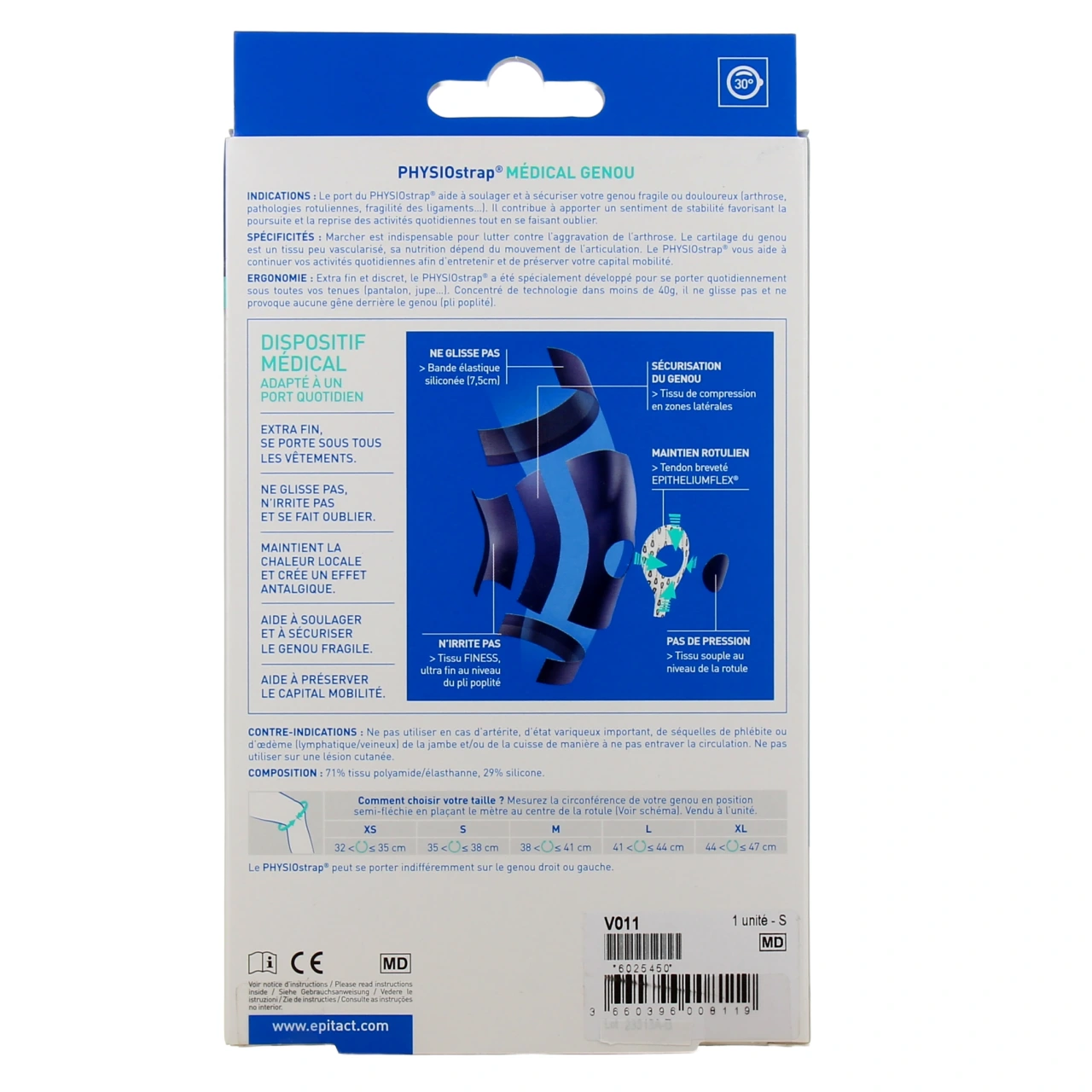 Epitact Physiostrap Genouillère Proprioceptive - Vue 6