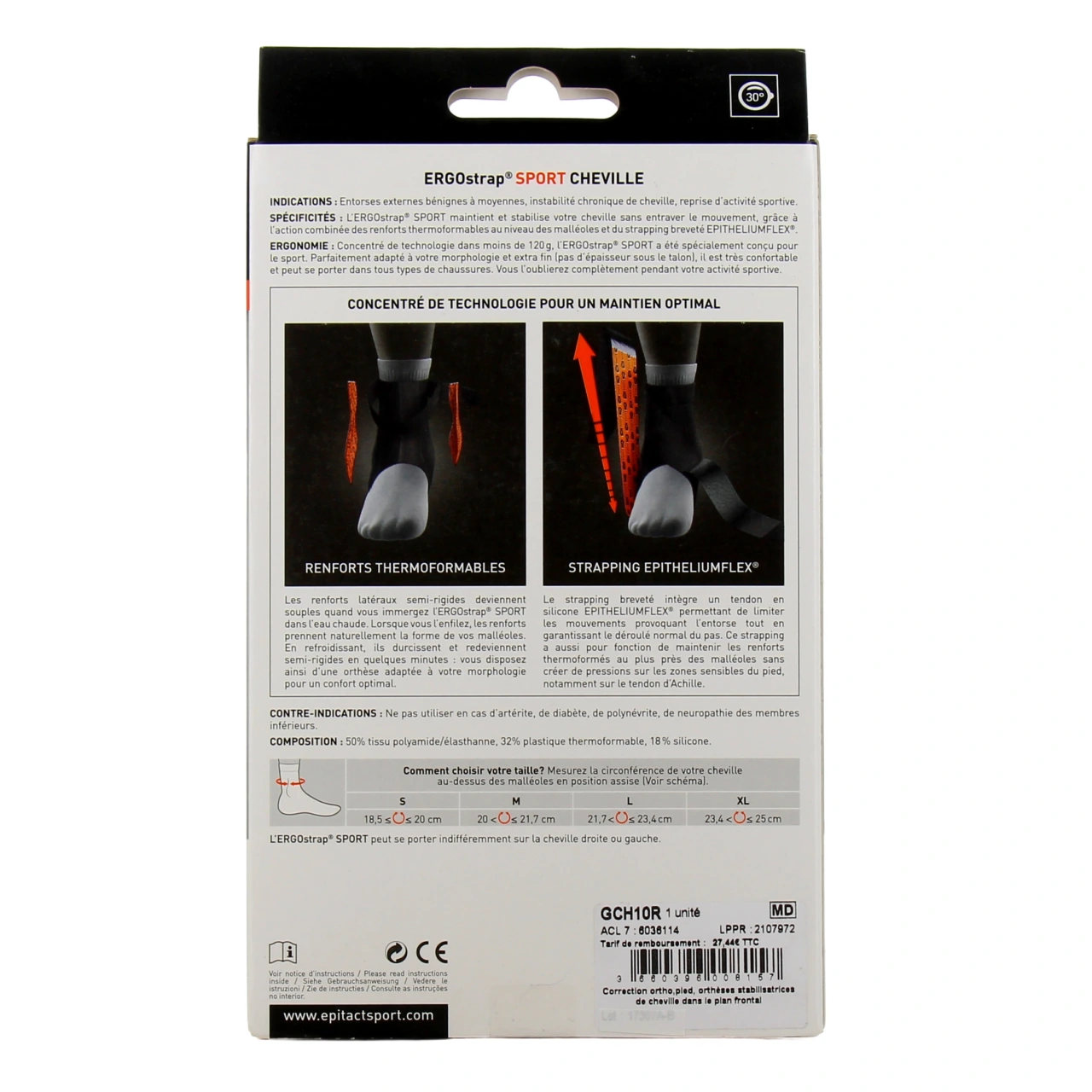 Epitact Ergostrap Sport Chevillère - Vue 3