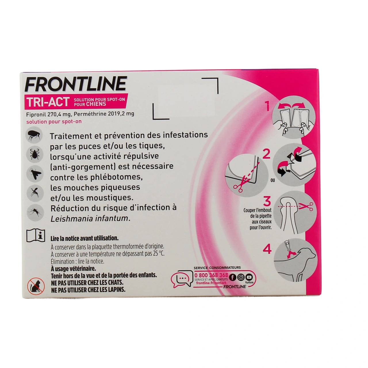 Frontline Tri-Act Chien Pipettes - Vue 24