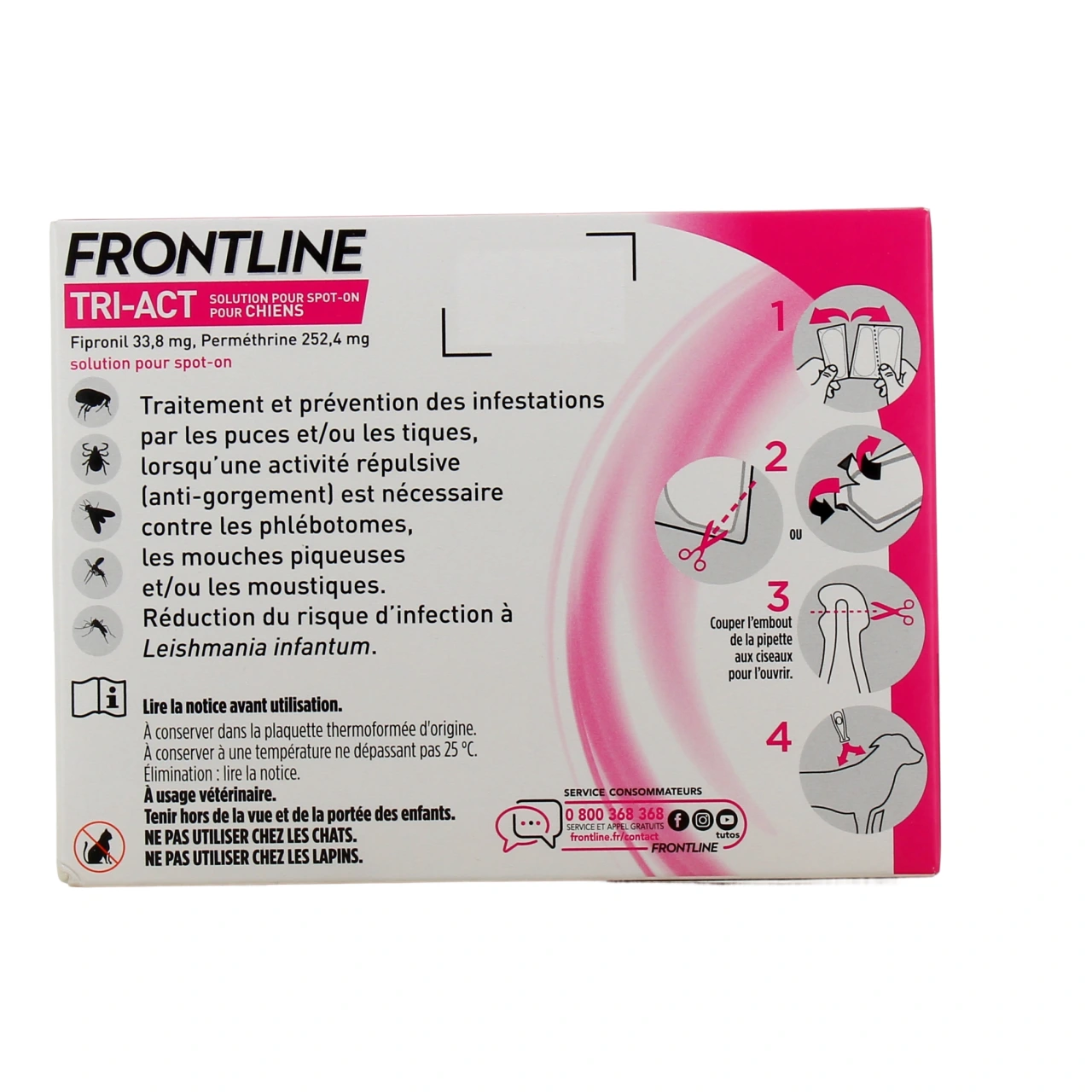 Frontline Tri-Act Chien Pipettes - Vue 3