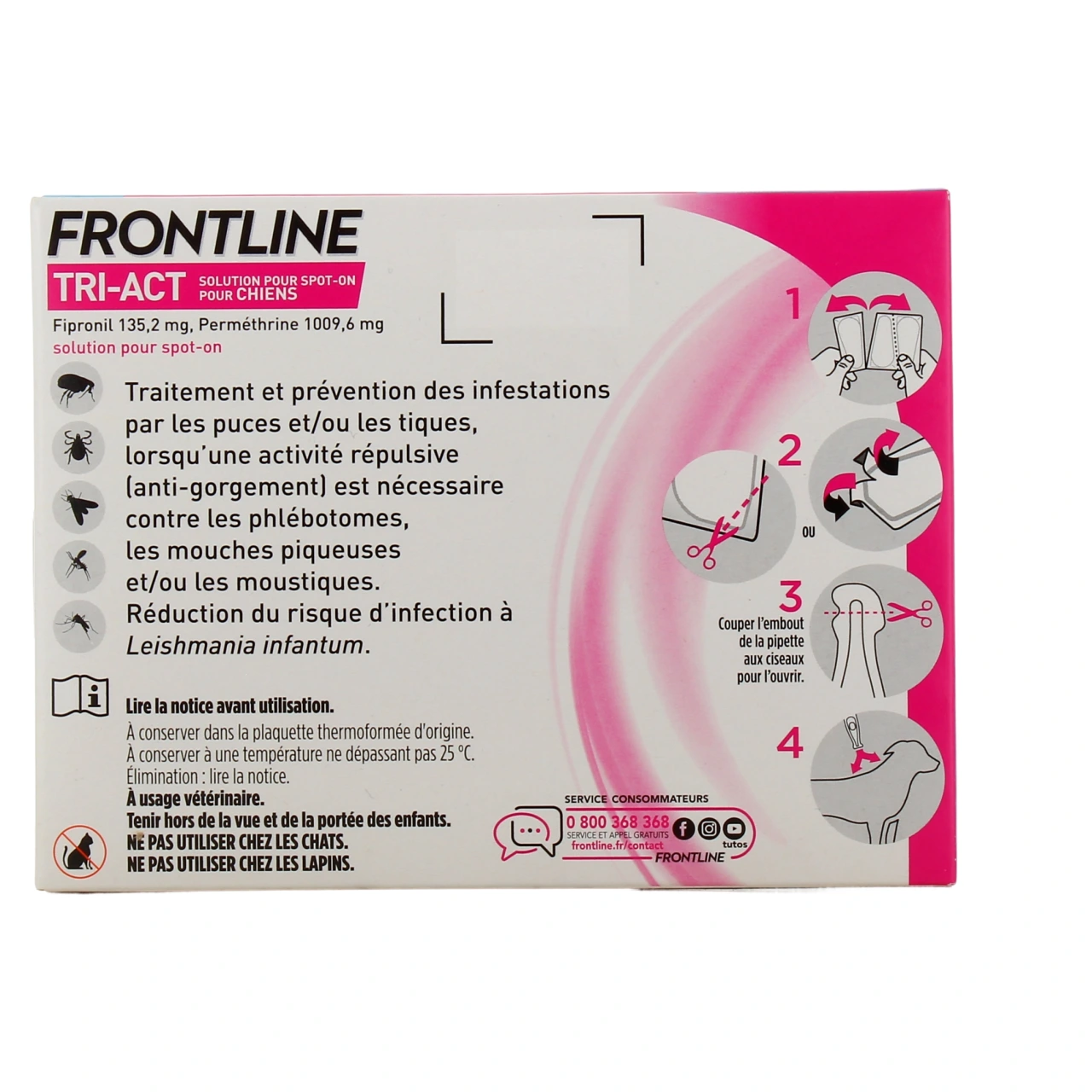 Frontline Tri-Act Chien Pipettes - Vue 15