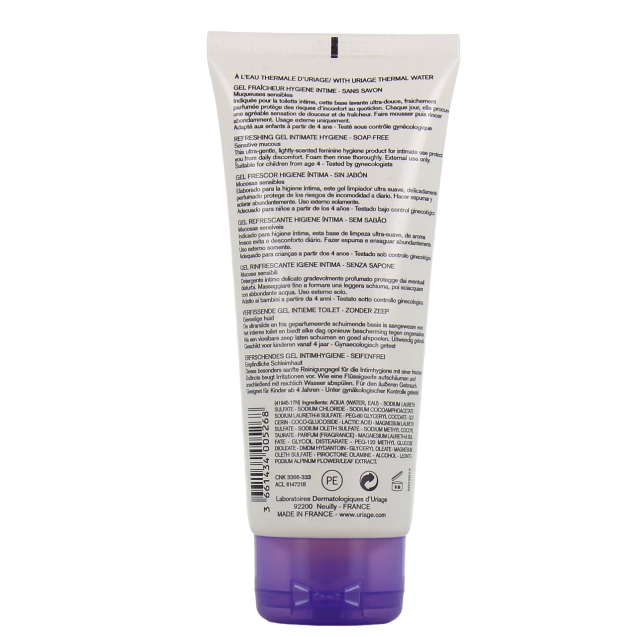 Uriage Gyn-Phy Gel Fraîcheur Hygiène Intime - Vue 3