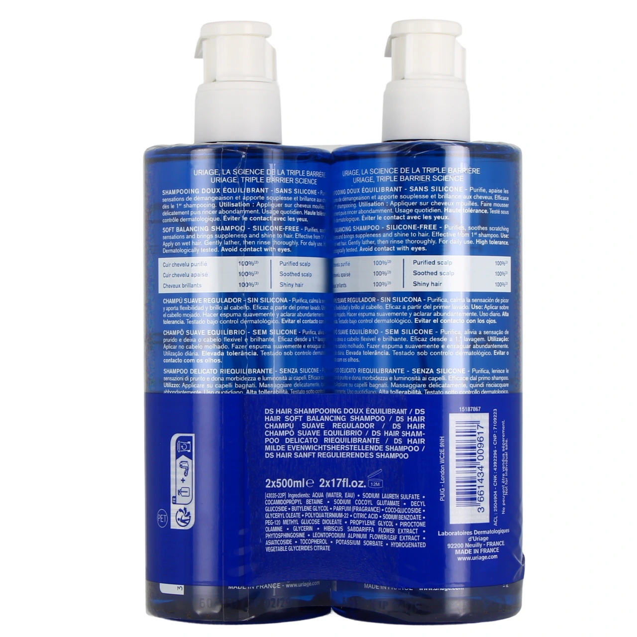 Uriage DS Hair Shampooing Doux Equilibrant - Vue 5