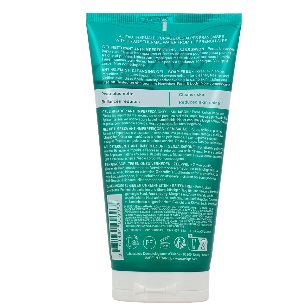 Uriage Hyséac Gel Nettoyant - Vue 3