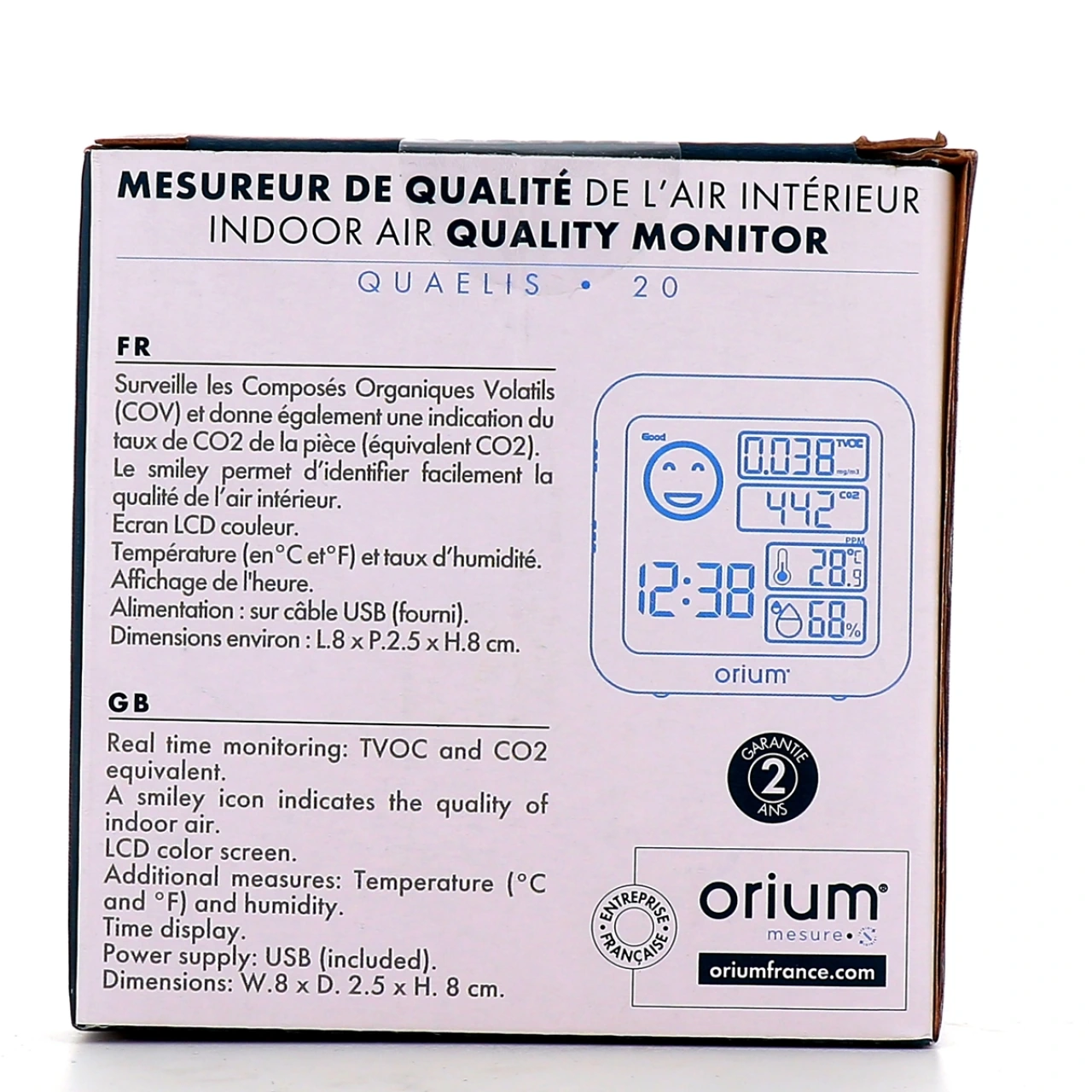 Mesureur de Qualité de l'Air Intérieur Quaelis 20 - Vue 2