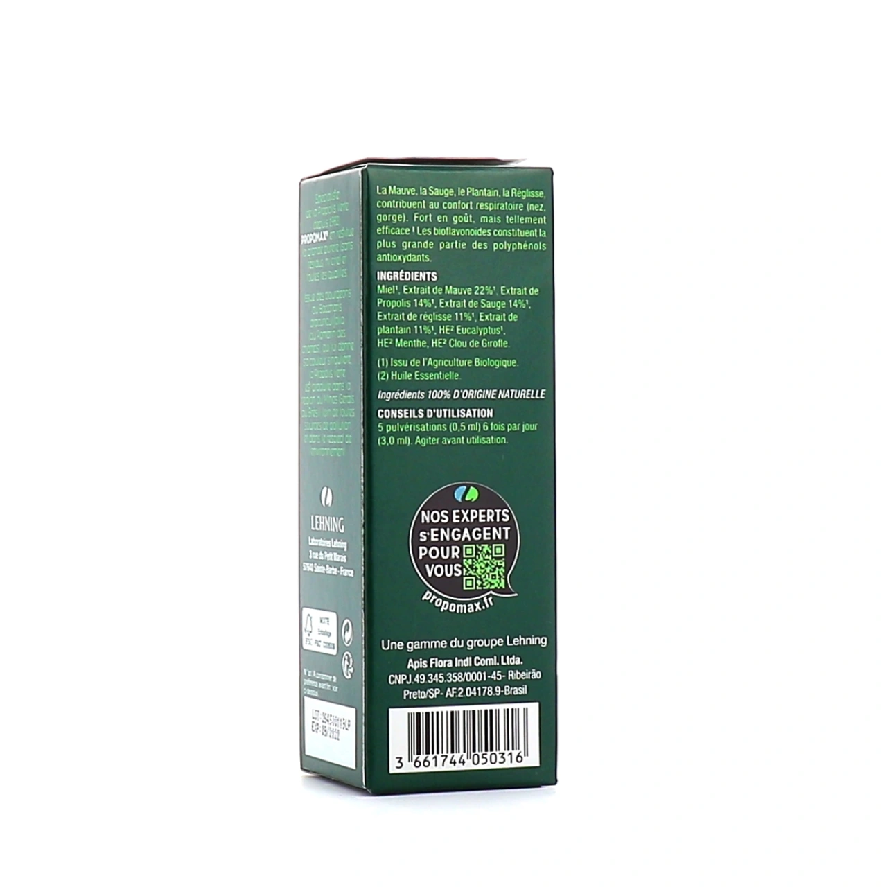 Lehning Propomax Spray Gorge Fort Propolis Bio - Vue 4