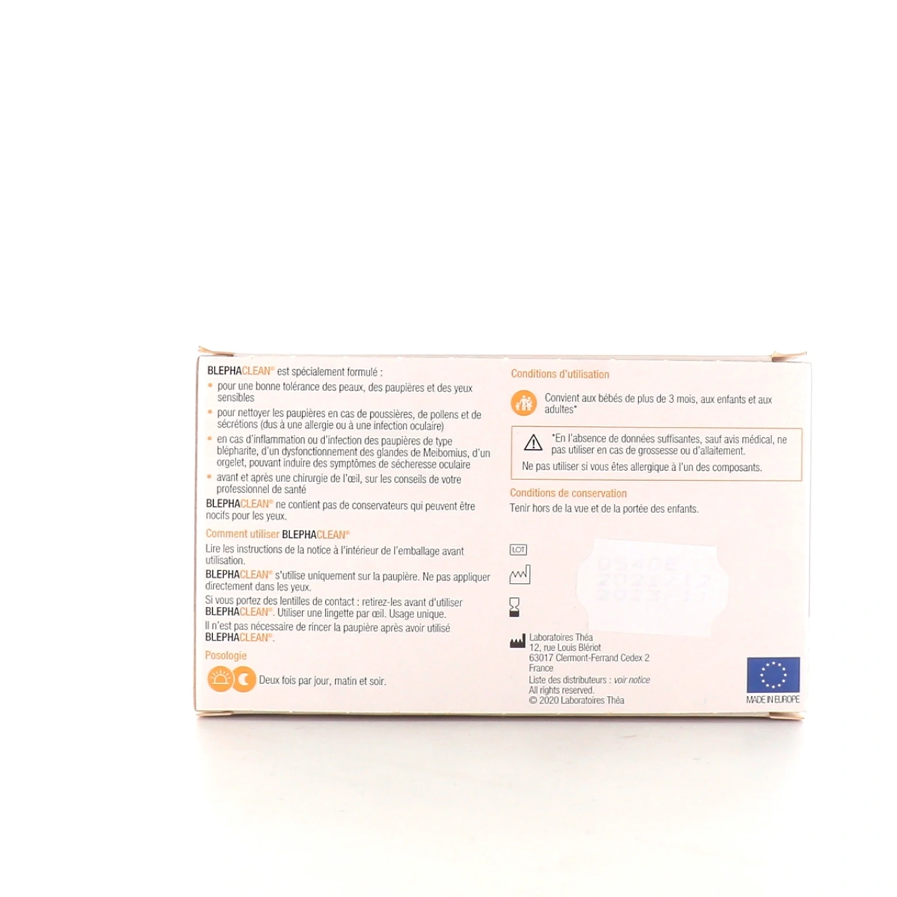 Blephaclean Lingettes stériles - Vue 2