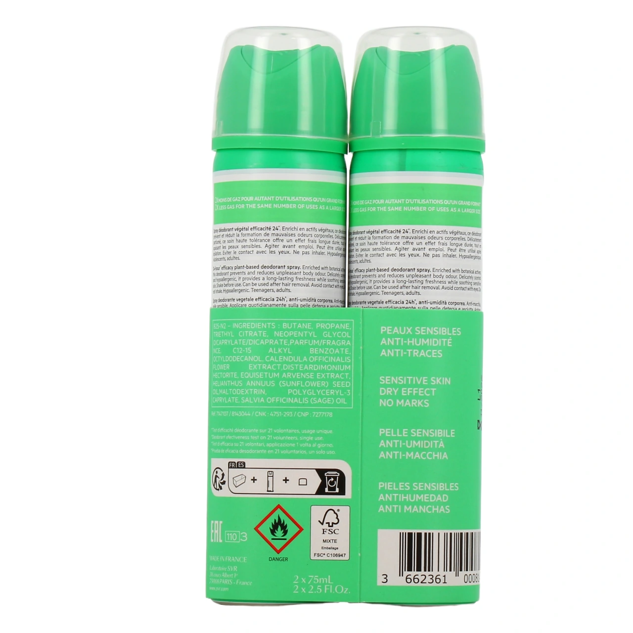 SVR Spirial Spray Végétal Déodorant Anti-Humidité 48h - Vue 6