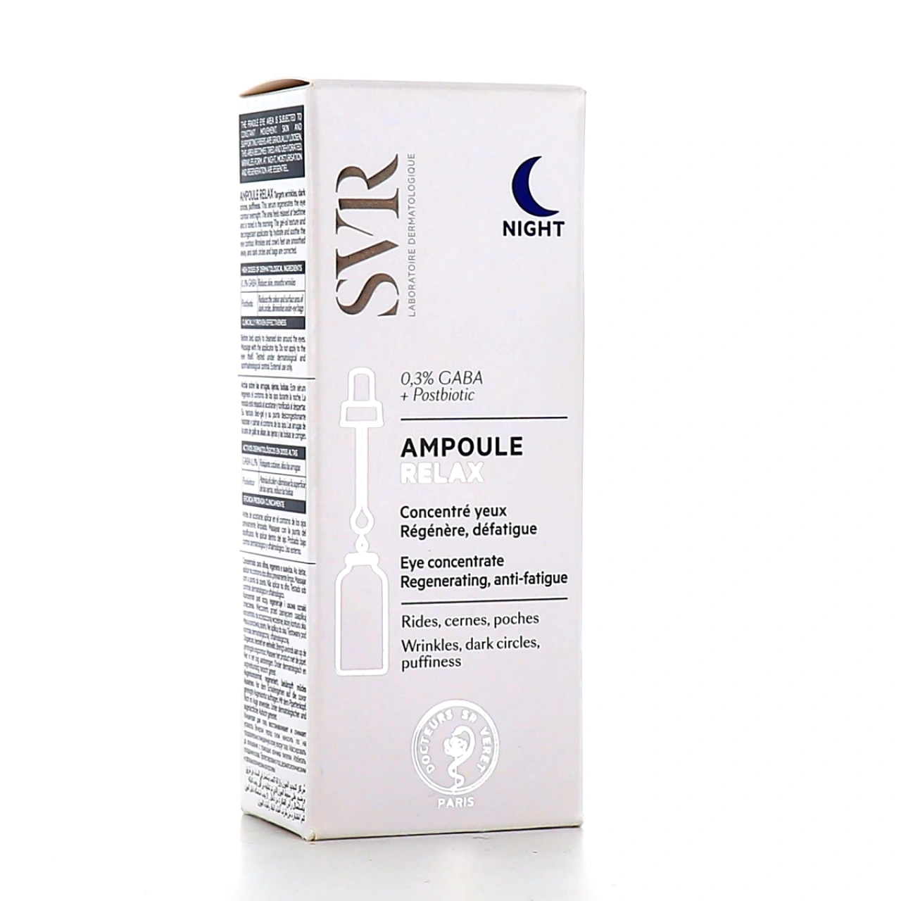 SVR Ampoule Relax Concentré Yeux Nuit Sérum - SVR