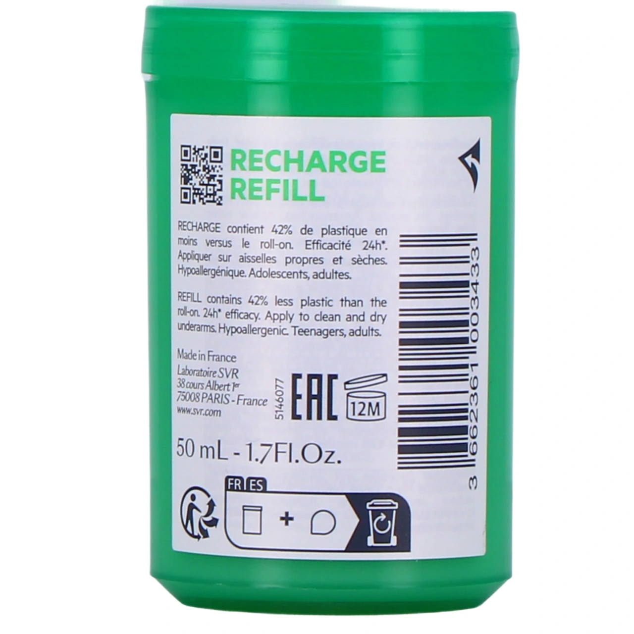 SVR Spirial Végétal Déodorant 24h Roll-On - Vue 12