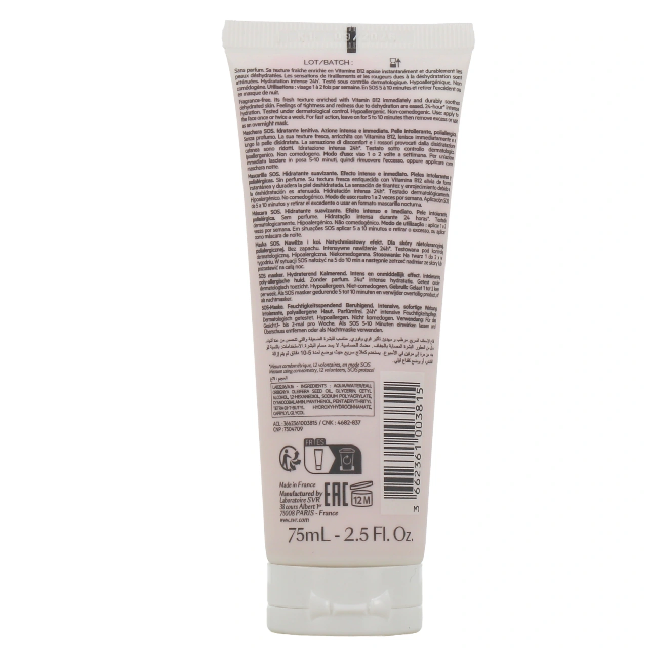 SVR Sensifine Masque SOS - Vue 3