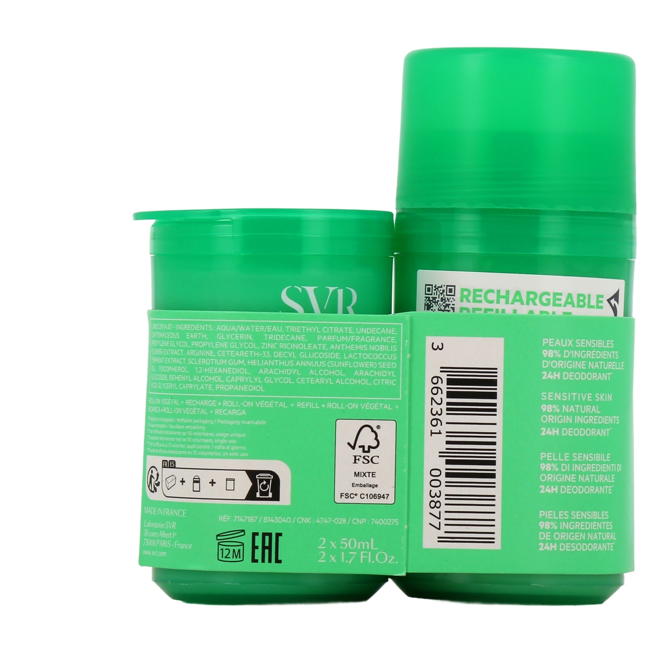 SVR Spirial Végétal Déodorant 24h Roll-On - Vue 6