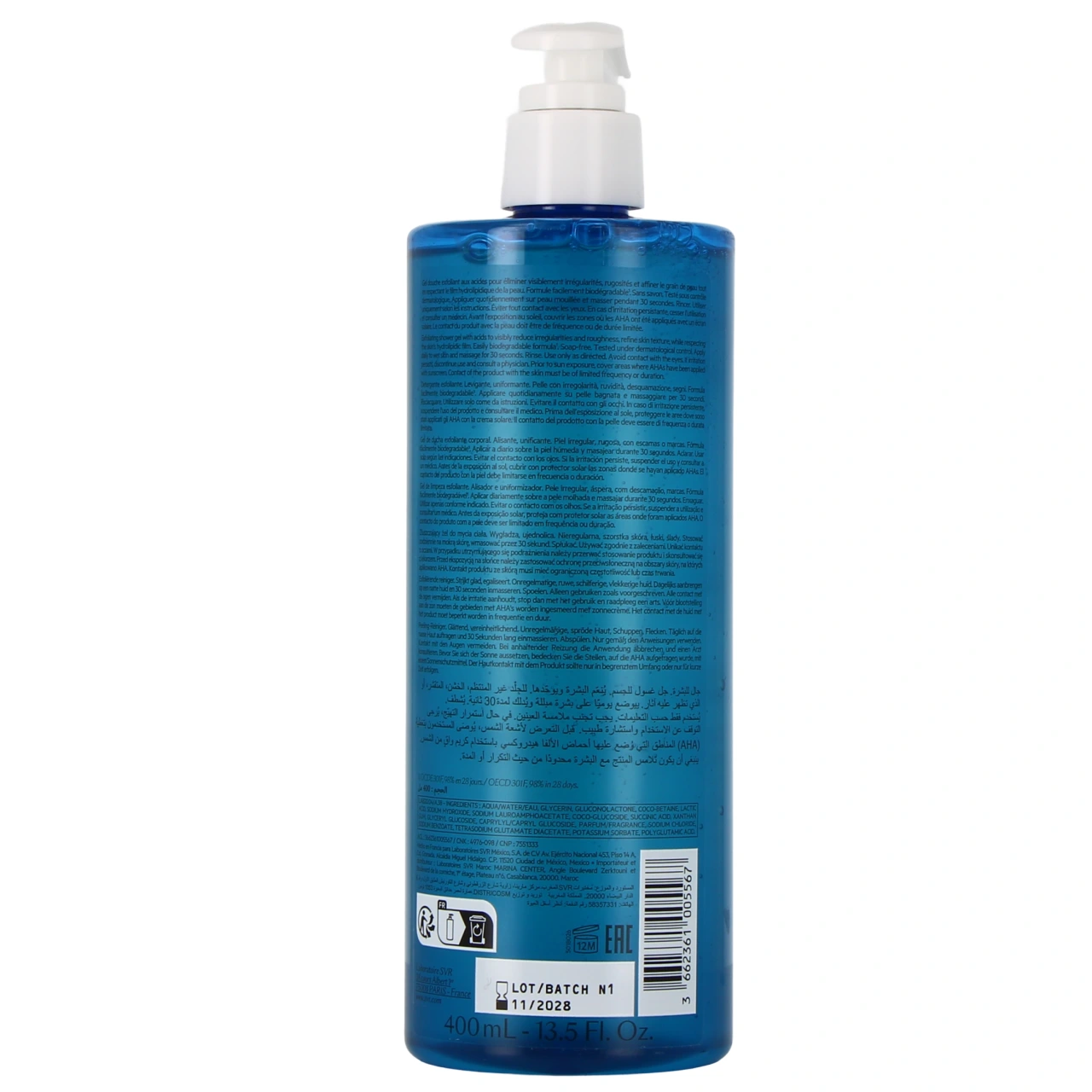 SVR Xerial Gel Lavant Peeling - Vue 3