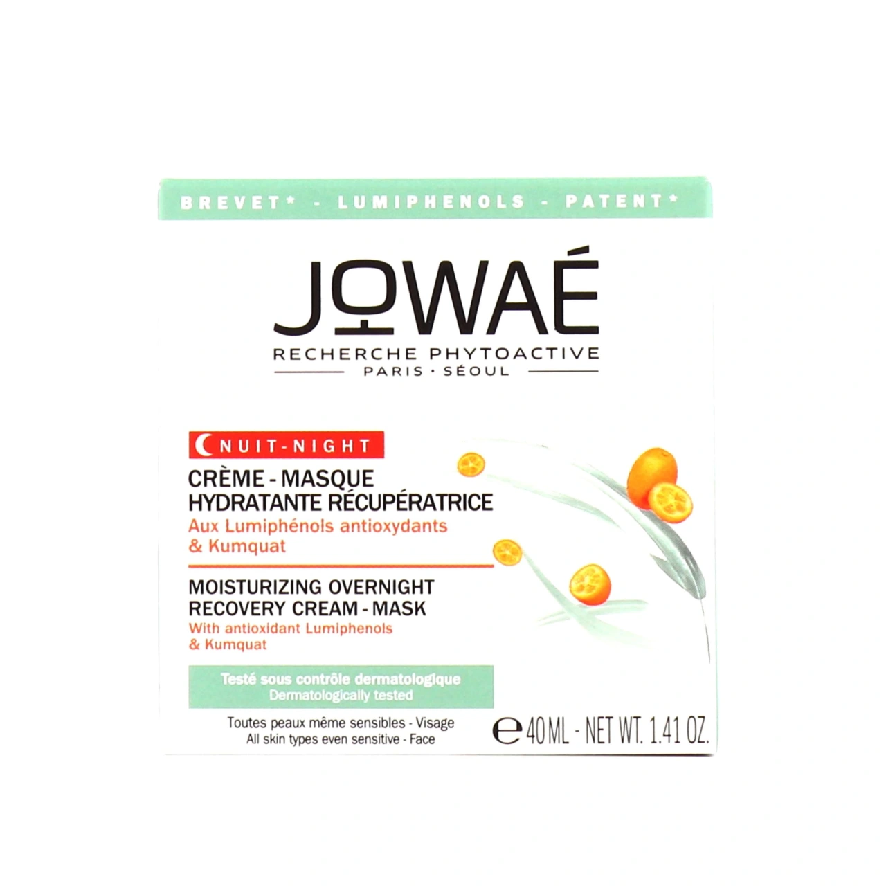 Jowaé Crème-Masque Nuit Hydratante Récupératrice - Jowaé