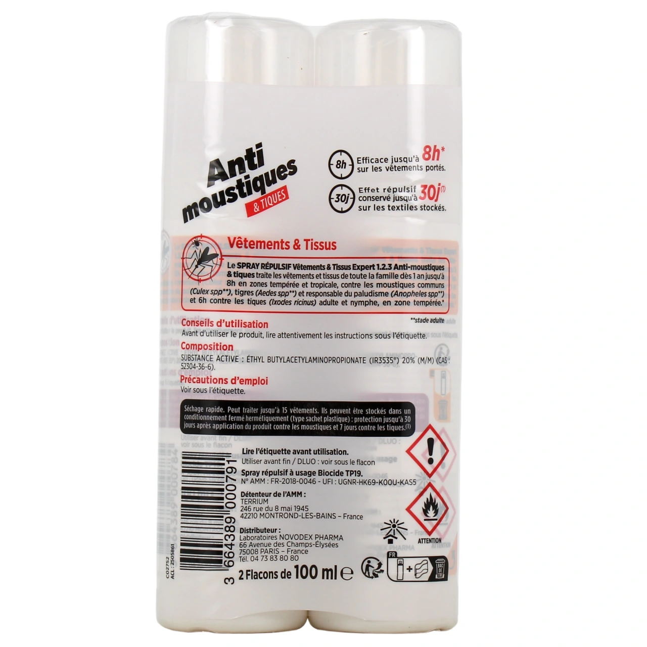 Expert 123 Anti-Moustiques Vêtements et Tissus - Vue 6