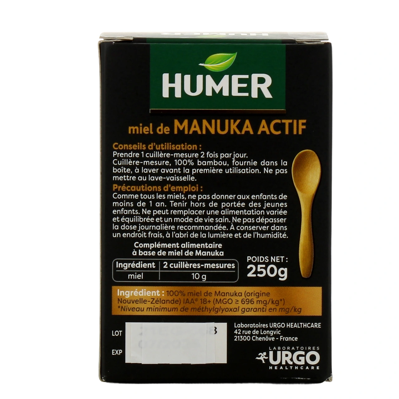 Humer Miel de Manuka Actif - Vue 6