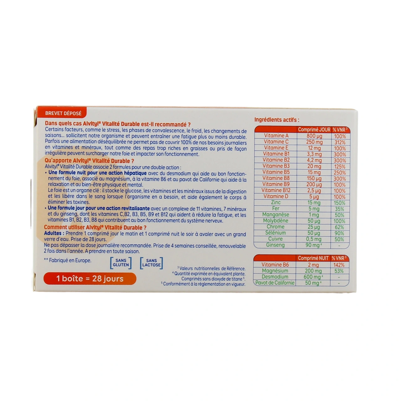 Alvityl Vitalité Durable - Vue 3