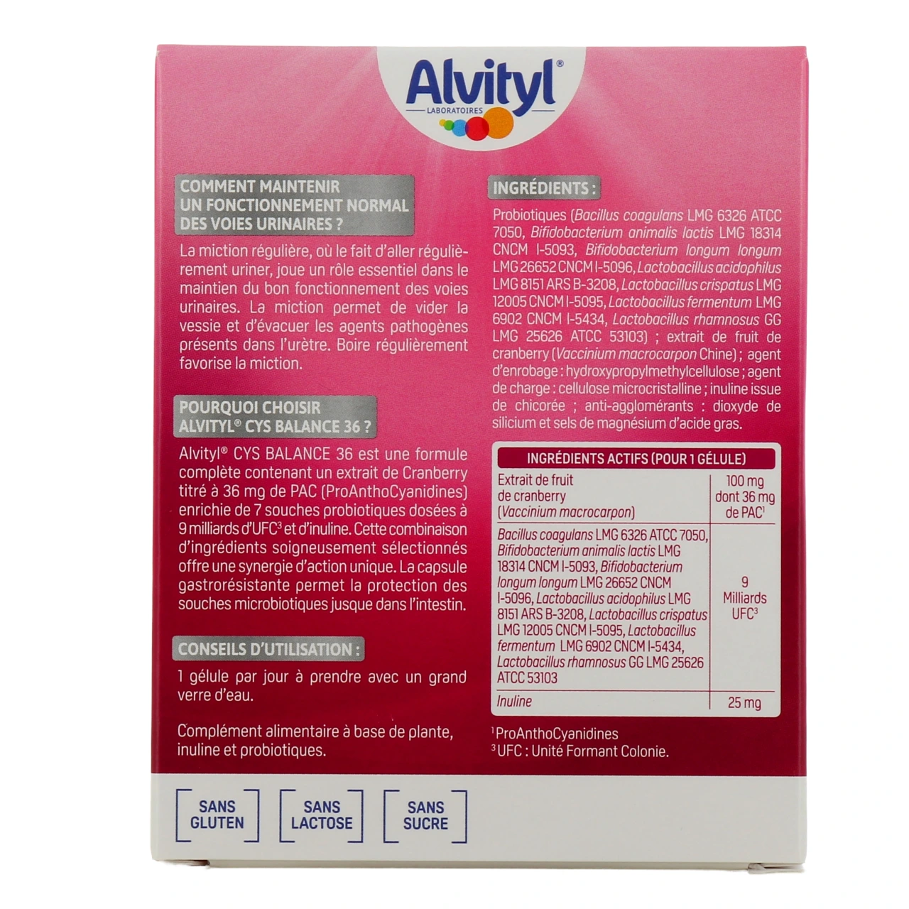 Alvityl Cys Balance 36 Probiotiques - Vue 3