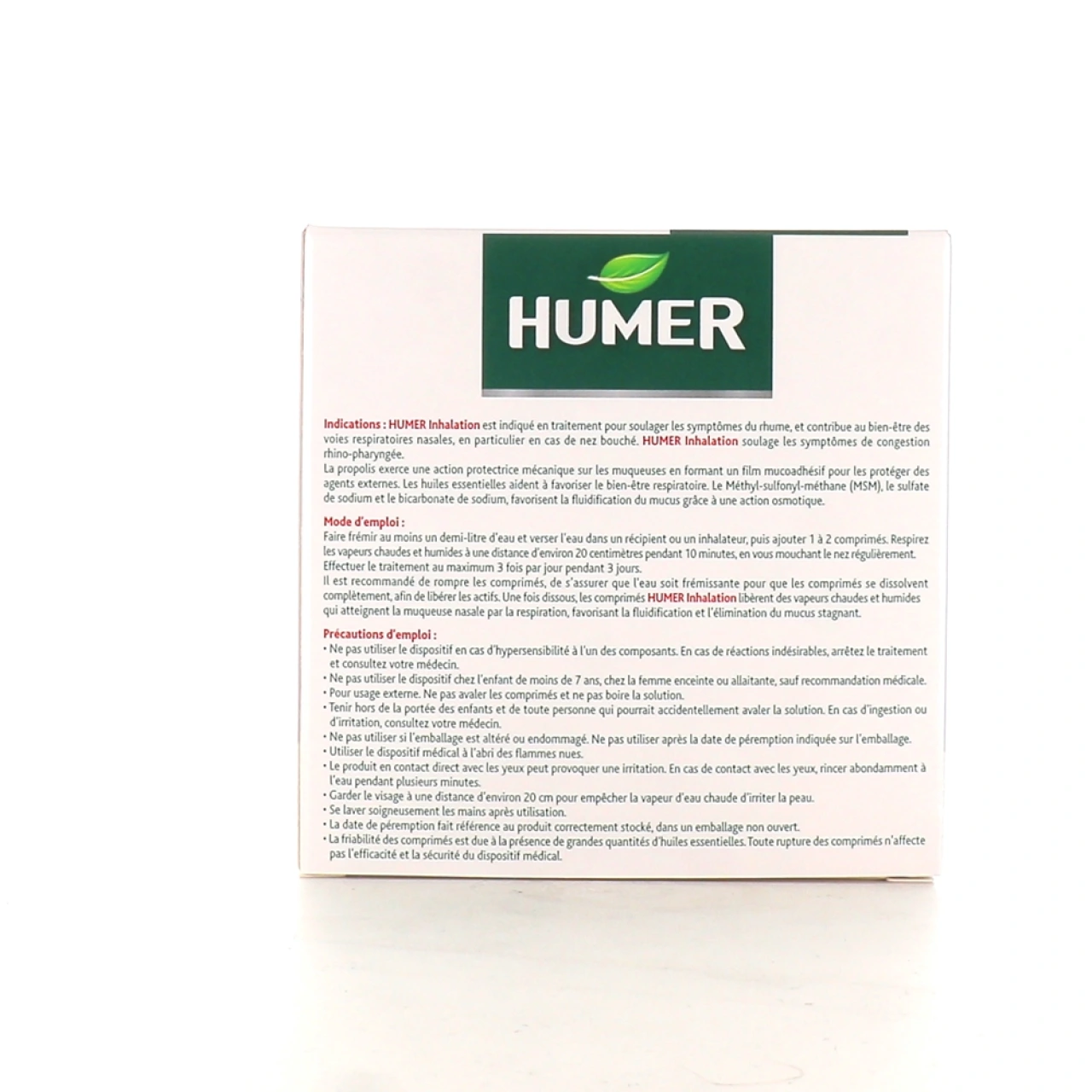 Humer Inhalation Nez Bouché - Vue 2