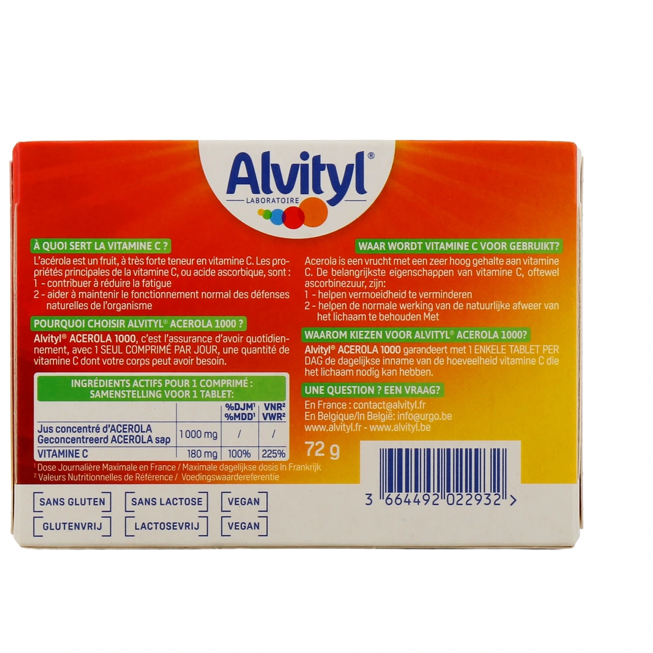 Alvityl Acérola 1000 Vitamine C Comprimés à Croquer - Vue 6