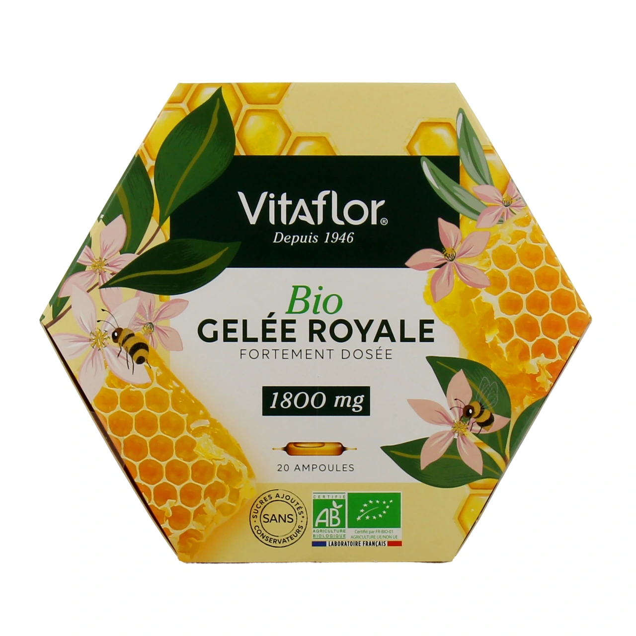 Vitaflor Bio Gelée Royale Fortement Dosée 1800 mg - Vue 5