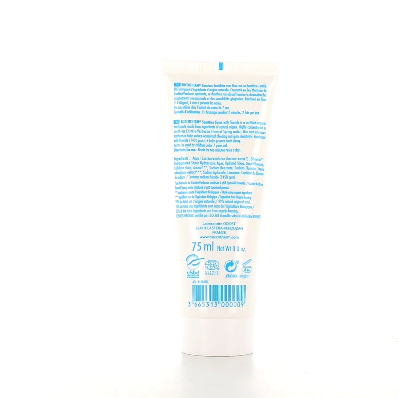 Buccotherm Dentifrice Bio Eau Thermale Gencives Sensibles - Vue 5