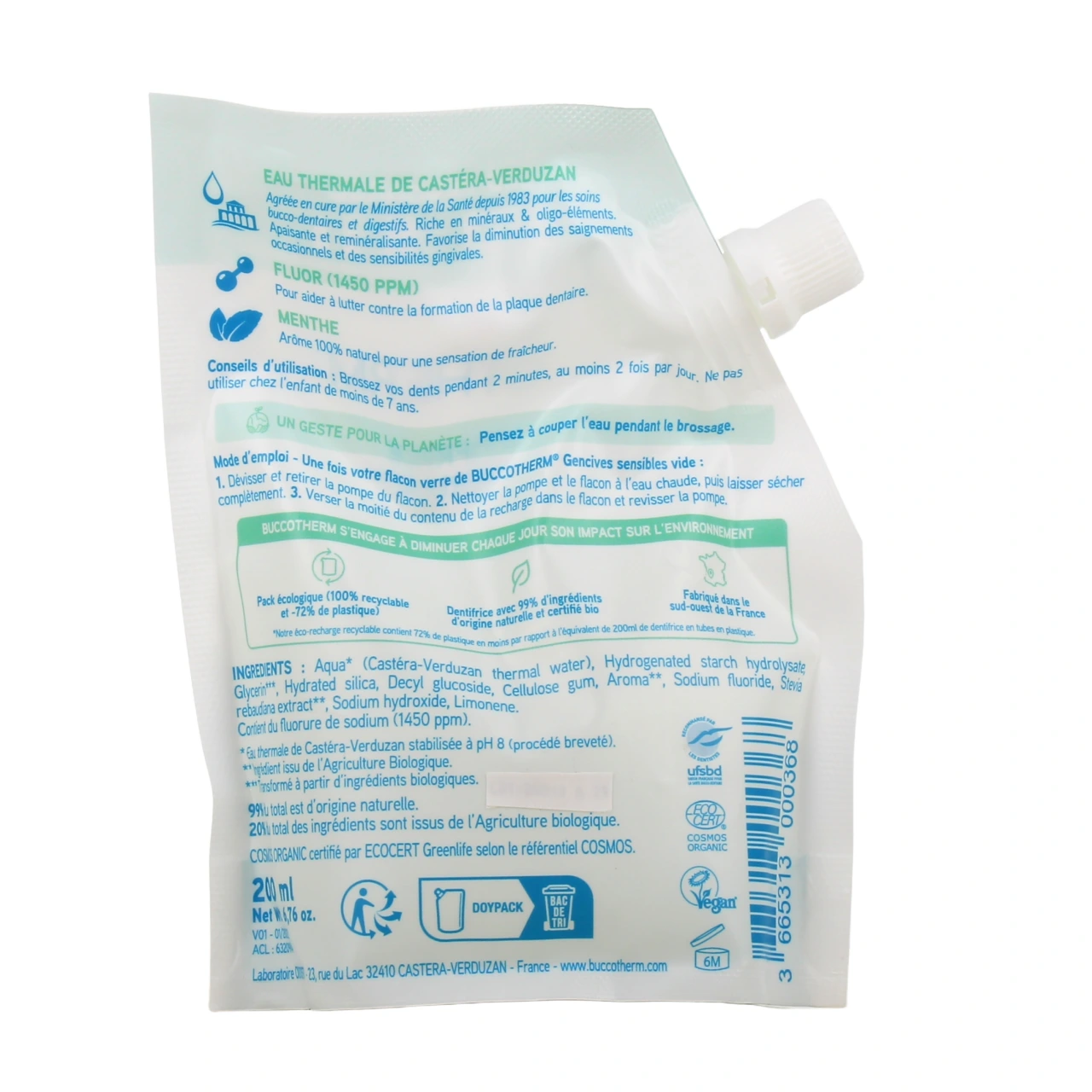 Buccotherm Dentifrice Bio Eau Thermale Gencives Sensibles - Vue 8