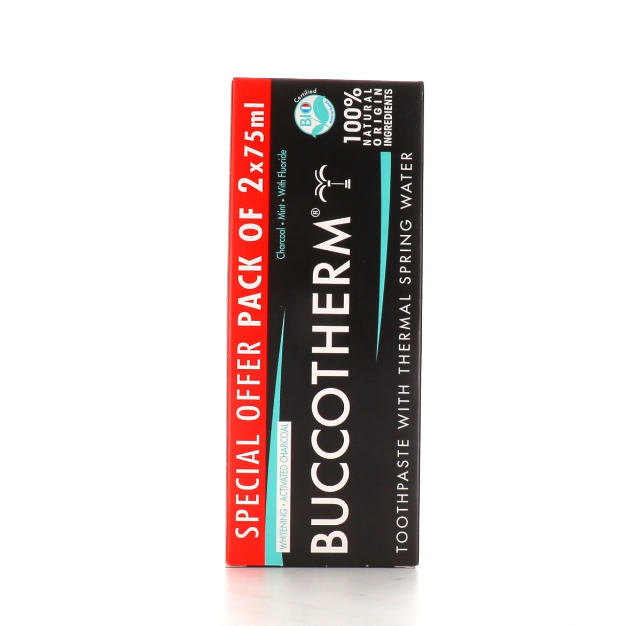 Buccotherm Dentifrice à l'Eau Thermale Blancheur Charbon - Vue 2